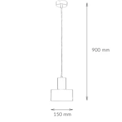 Sigma Hängeleuchte Schwarz breiter Schirm Retro< Hängelampen|Esszimmer Lampen