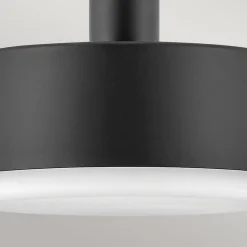 Hängelampen|Wohnzimmerlampen*Elstead Hängeleuchte Schwarz Messing D: 33 cm Metall Glas 2x E27