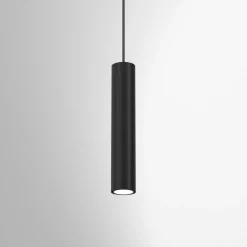 Luminex Hängeleuchte Schwarz Metall Zylinder GU10 schmal< Hängelampen|Esszimmer Lampen