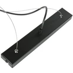 Wohnzimmerlampen|Esszimmer Lampen*Luminex Hängeleuchte Schwarz Modern 3-flammig Mesh Metall E27