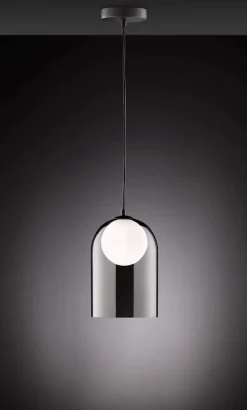 Hängelampen|Esszimmer Lampen*WOFI Hängeleuchte Schwarz Weiß Ø 17 cm Glas Schirme
