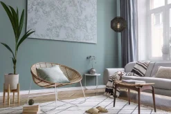 Hängelampen|Wohnzimmerlampen*Searchlight Hängeleuchte Seil Schwarz E27 Ø 30 cm H: max. 1,5 m Modern