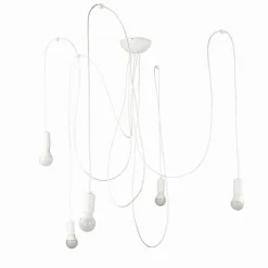 Hängelampen|Esszimmer Lampen*Nowodvorski Hängeleuchte SPIDER in Weiß 5-flmg