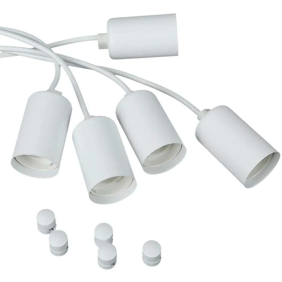 Hängelampen|Esszimmer Lampen*Nowodvorski Hängeleuchte SPIDER in Weiß 5-flmg