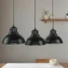 Luminex Hängeleuchte SVEN in Schwarz 3-flmg< Industrie Lampen|Esszimmer Lampen