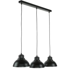 Luminex Hängeleuchte SVEN in Schwarz 3-flmg< Industrie Lampen|Esszimmer Lampen