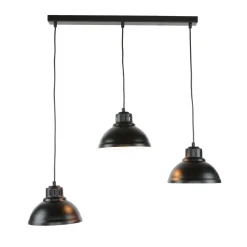 Luminex Hängeleuchte SVEN in Schwarz 3-flmg< Industrie Lampen|Esszimmer Lampen