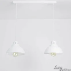 Hängelampen|Esszimmer Lampen*Luminex Hängeleuchte SVEN in Weiß 2-flmg