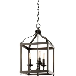 Hängelampen|Wohnzimmerlampen*Elstead Hängeleuchte THOREN Bronze kürzbar Lampe 3-flammig