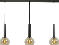 Masterlight Hängeleuchte verstellbar 3-flammig Glas Metall E27< Kugellampen|Glaslampen