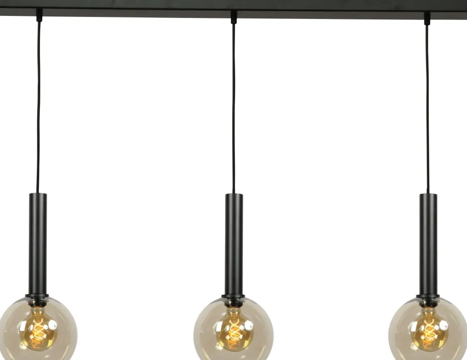 Masterlight Hängeleuchte verstellbar 3-flammig Glas Metall E27< Kugellampen|Glaslampen