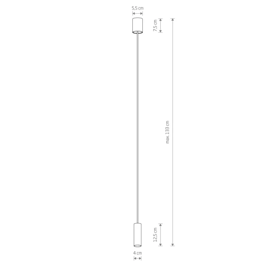 Nowodvorski Hängeleuchte verstellbar GU10 R35 Ø 4 cm Grau Metall Modern< Hängelampen|Schlafzimmer Lampen