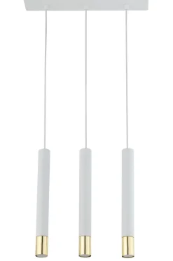 Sigma Hängeleuchte Weiß Gold elegant Modern Metall Esstisch< Hängelampen|Moderne Lampen