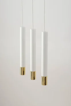 Sigma Hängeleuchte Weiß Gold elegant Modern Metall Esstisch< Hängelampen|Moderne Lampen