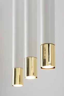 Sigma Hängeleuchte Weiß Gold elegant Modern Metall Esstisch< Hängelampen|Moderne Lampen