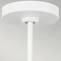 Hängelampen|Lampen Aus Aller Welt*Elstead Hängeleuchte Weiß Metall Holz Ø48cm Skandinavisch E27