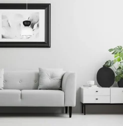 Belis Hängeleuchte Weiß Schwarz Metall Ø17 cm Minimalistisch< Hängelampen|Bürolampen