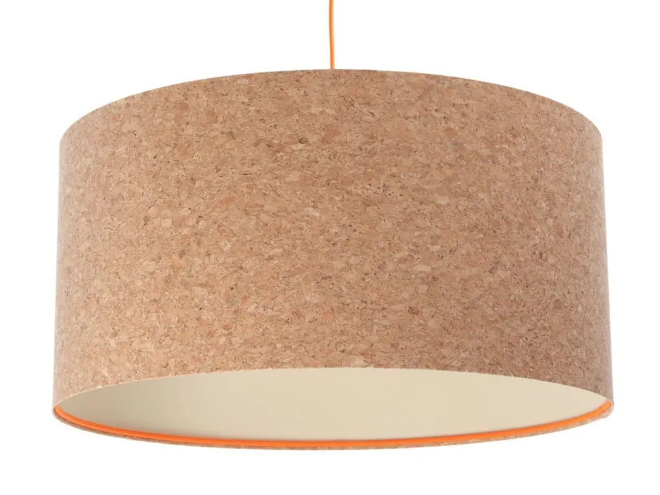 BPS Koncept Hängeleuchte Wohnzimmer E27 Ø 40 cm Kork Modern Boho< Hängelampen|Moderne Lampen