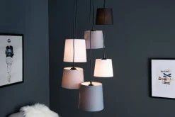 Hängelampen|Esszimmer Lampen*Invicta Interior Hängeleuchte Wohnzimmer Weiß Grau Beige Modern Design