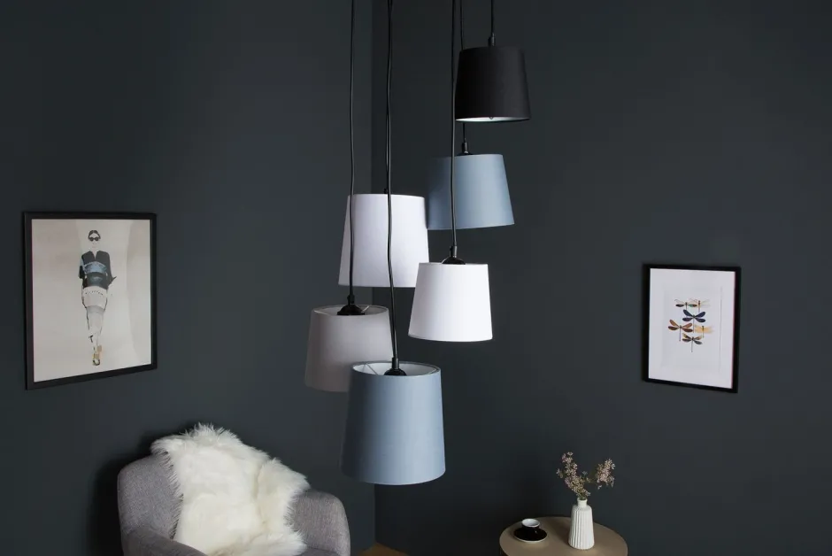 Hängelampen|Esszimmer Lampen*Invicta Interior Hängeleuchte Wohnzimmer Weiß Grau Beige Modern Design