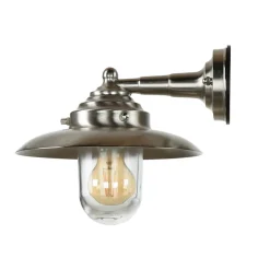 Lido Hoflampe KAVALA Messing Glas IP64 rostfrei Außen< Rustikale Lampen|Metall Lampen