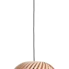 ALDEX Holz Hängelampe in Natur E27 rund Ø40 cm gemütlich< Schlafzimmer Lampen|Feuchtraumleuchten