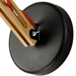 Lamkur Holz Schwarz Spot Modern vielseitig TIASIA Lampe< Wandleuchten|Flurlampen