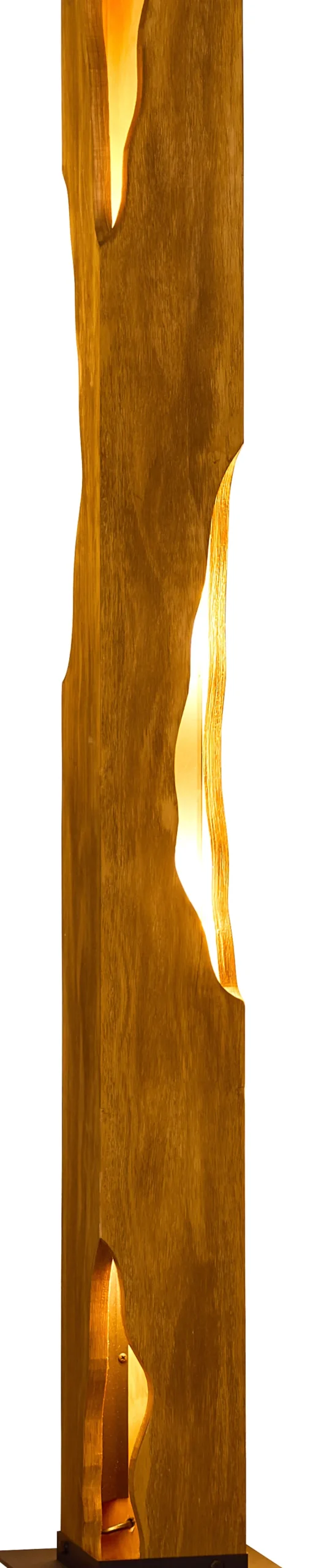 Metall Lampen|Holzlampen*Eco-Light Holz Stehlampe Skandinavisch 141 cm klein E27 wohnlich