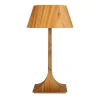 Elstead Holz Tischlampe Modern Holz 53 cm Teak Furnier E27< Wohnzimmerlampen|Schlafzimmer Lampen