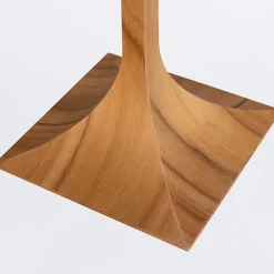 Elstead Holz Tischlampe Modern Holz 53 cm Teak Furnier E27< Wohnzimmerlampen|Schlafzimmer Lampen