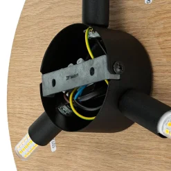 TK Lighting Holz Wandlampe rund Ø 30 cm flach indirektes Licht< Holzlampen|Moderne Lampen