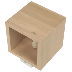 Wohnzimmerlampen|Holzlampen*Sollux Holzlampe GEO Up Down B:10cm quadratisch G9