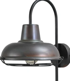 Masterlight Hotelleuchte DI PANNA in Schwarz Roter Metall Optik< Wandleuchten|Küchenlampen