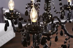 Invicta Interior Imposant Pendellampe Klassisch E14 Schwarz Acryl< Hängelampen|Designerlampen