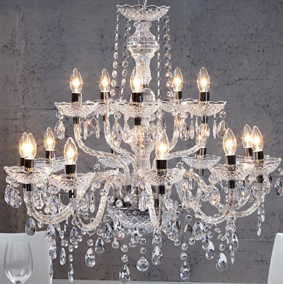 Invicta Interior Imposanter Kronleuchter Klassisch E14< Hängelampen|Esszimmer Lampen