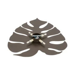 Wandleuchten|Flurlampen*TK Lighting Indirekte Wandleuchte Metall Braun H: 54 cm 3x G9 Blatt