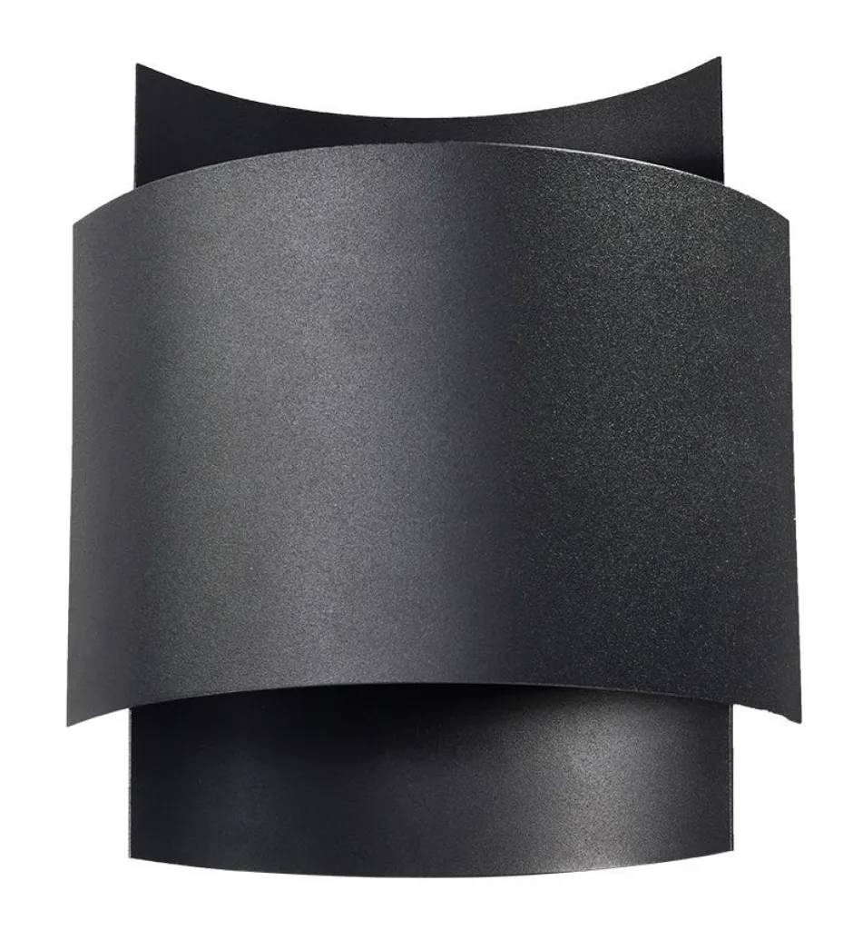 Wandleuchten|Flurlampen*Sollux indirekte Wandleuchte Schwarz Up Down Metall Treppe Flur