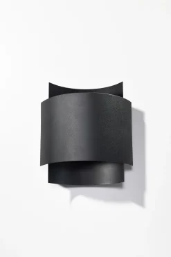 Wandleuchten|Flurlampen*Sollux indirekte Wandleuchte Schwarz Up Down Metall Treppe Flur