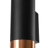 Sollux indirekte Wandleuchte Up Down Metall Schwarz Kupfer< Wohnzimmerlampen|Moderne Lampen