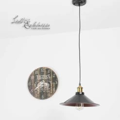 Hängelampen|Vintage Lampen*Easylight Industrial Hängeleuchte DOVER Ø30cm Schwarz Kupfer