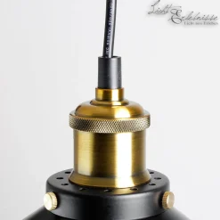 Hängelampen|Vintage Lampen*Easylight Industrial Hängeleuchte DOVER Ø30cm Schwarz Kupfer