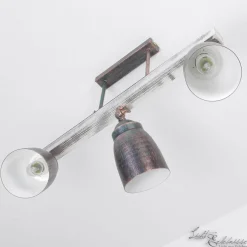 Wohnzimmerlampen|Holzlampen*Luminex Industrie Deckenleuchte Holz Metall schwenkbar ALEJO