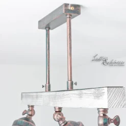 Wohnzimmerlampen|Holzlampen*Luminex Industrie Deckenleuchte Holz Metall schwenkbar ALEJO