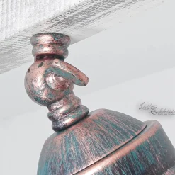 Wohnzimmerlampen|Holzlampen*Luminex Industrie Deckenleuchte Holz Metall schwenkbar ALEJO