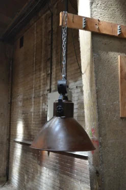 Masterlight Industrie Hängelampe Braun schwenkbar Handarbeit< Hängelampen|Industrie Lampen