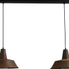 Masterlight Industrie Hängelampe Braun Antik Ø35cm 2xE27 PRATO< Hängelampen|Industrie Lampen