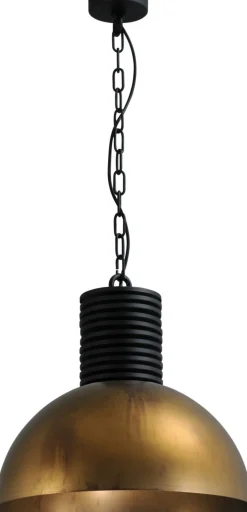 Hängelampen|Industrie Lampen*Masterlight Industrie Hängelampe in Messing Antik Ø40cm LARINO