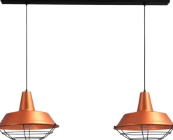 Masterlight Industrie Hängelampe Kupfer Ø45cm 2xE27 Ziergitter< Industrie Lampen|Vintage Lampen