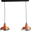 Hängelampen|Industrie Lampen*Masterlight Industrie Hängelampe Kupfer Ø25cm 2xE27 Ziergitter