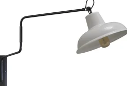 Wandleuchten|Küchenlampen*Masterlight Industrie Hotelleuchte in Schwarz Roter Metall Optik